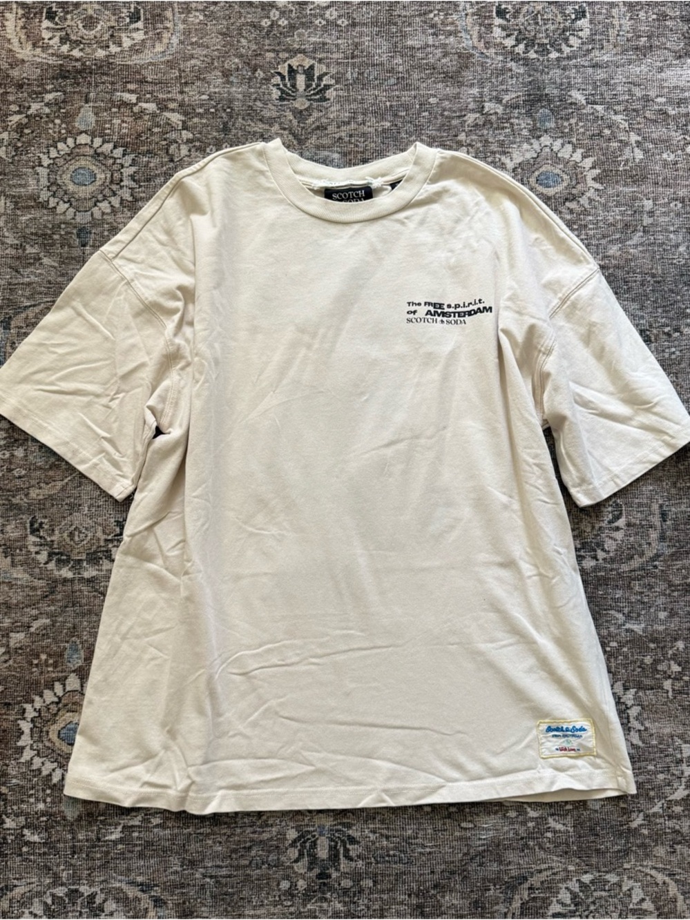 Scotch & Soda Men’s Sakura Artwork T-Shirt Size XL